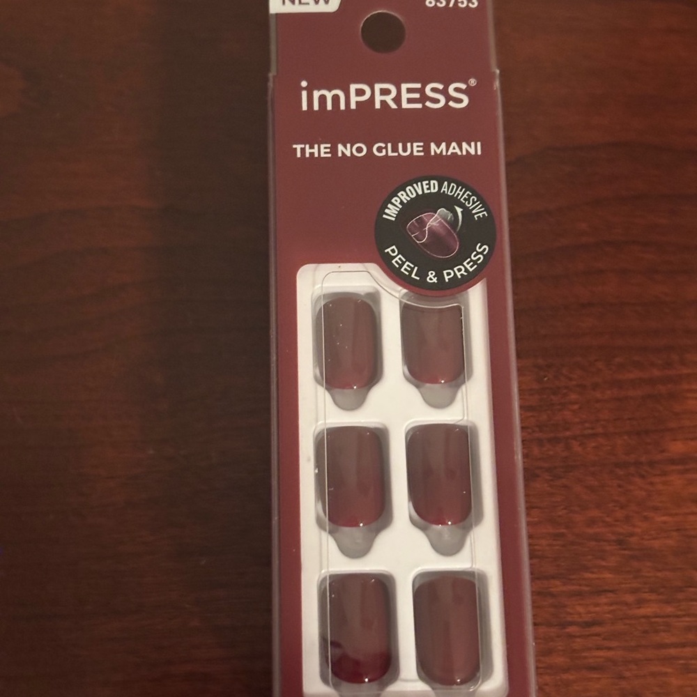 imPRESS Burgundy Gel Nail Set